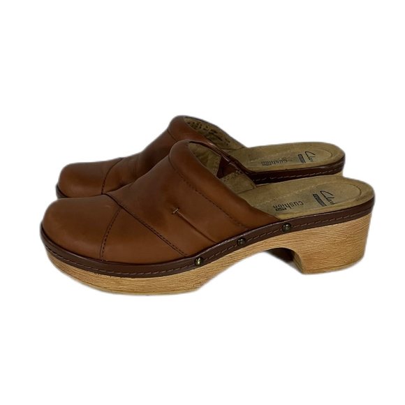 Clarks Collection Soft Cushion Preslet Sheen Clog Mule Size 7.5 - Picture 4 of 9